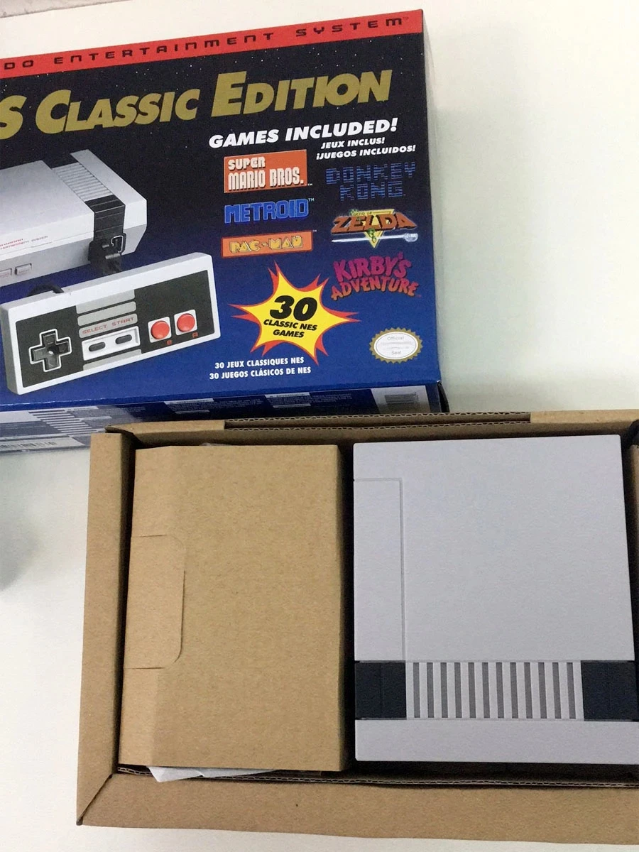 NES reproductor de videojuegos de mano clásico con salida Super HD, puede guardar el juego, 30 juegos integrados, mando Dual, nuevo