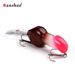 85mm 27g Wobblers For Pike Bass Perch lures Valentine's gift Big Deep Diving Dick Rattle Minnow Crankbait Fishing Lure Hard Bait