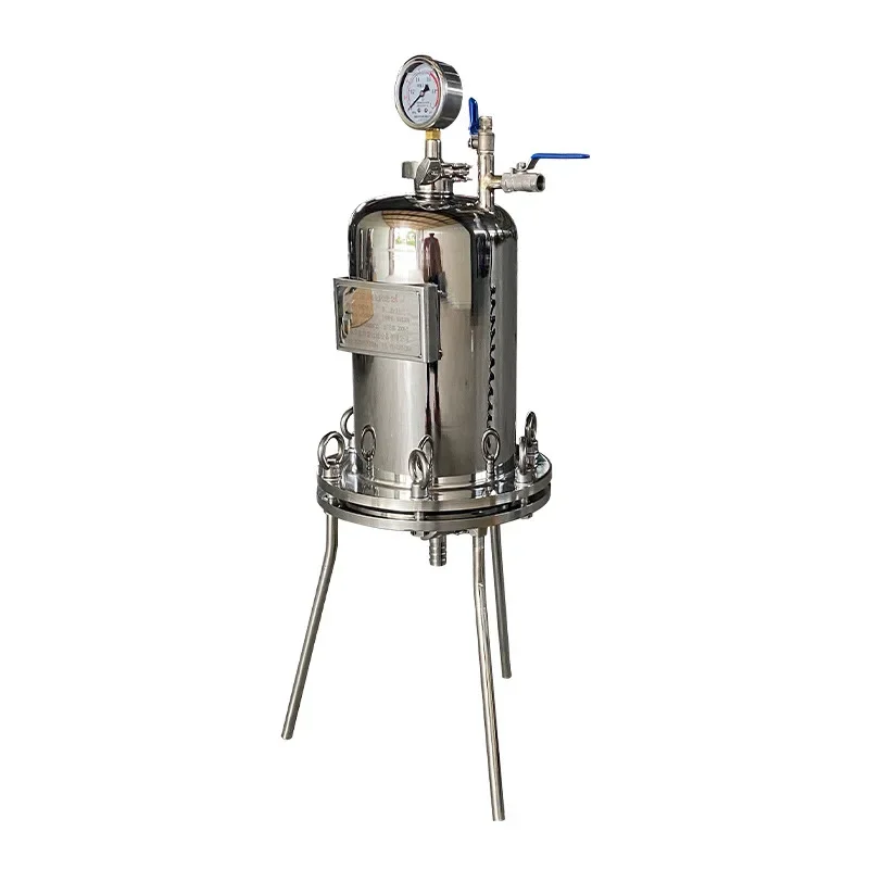 Stainless steel positive and negative pressure filter, cartridge pressure filter, positive and negative pressure filter