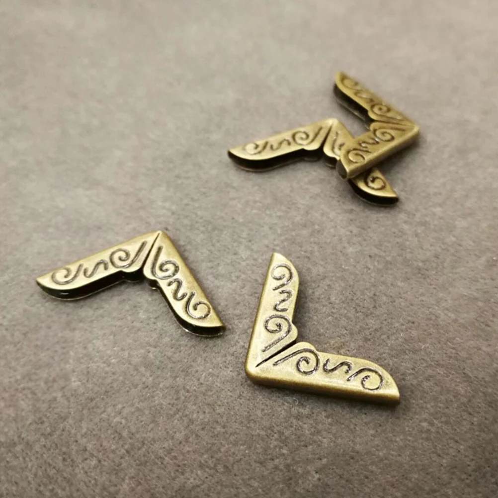 

150pcs 15Mm Metal Corner Protectors For Notebook Book Protection Vintage Style Thin Cover Edge Guard For Tablets E-Readers Book