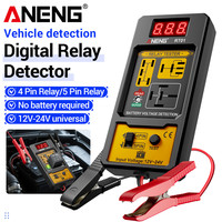 ANENG RT01 Car Battery Voltage Detector 11-25V Voltage Aermotor Repair 4/5 Foot Socket Relay Analysis LED Indicator Tester Tools