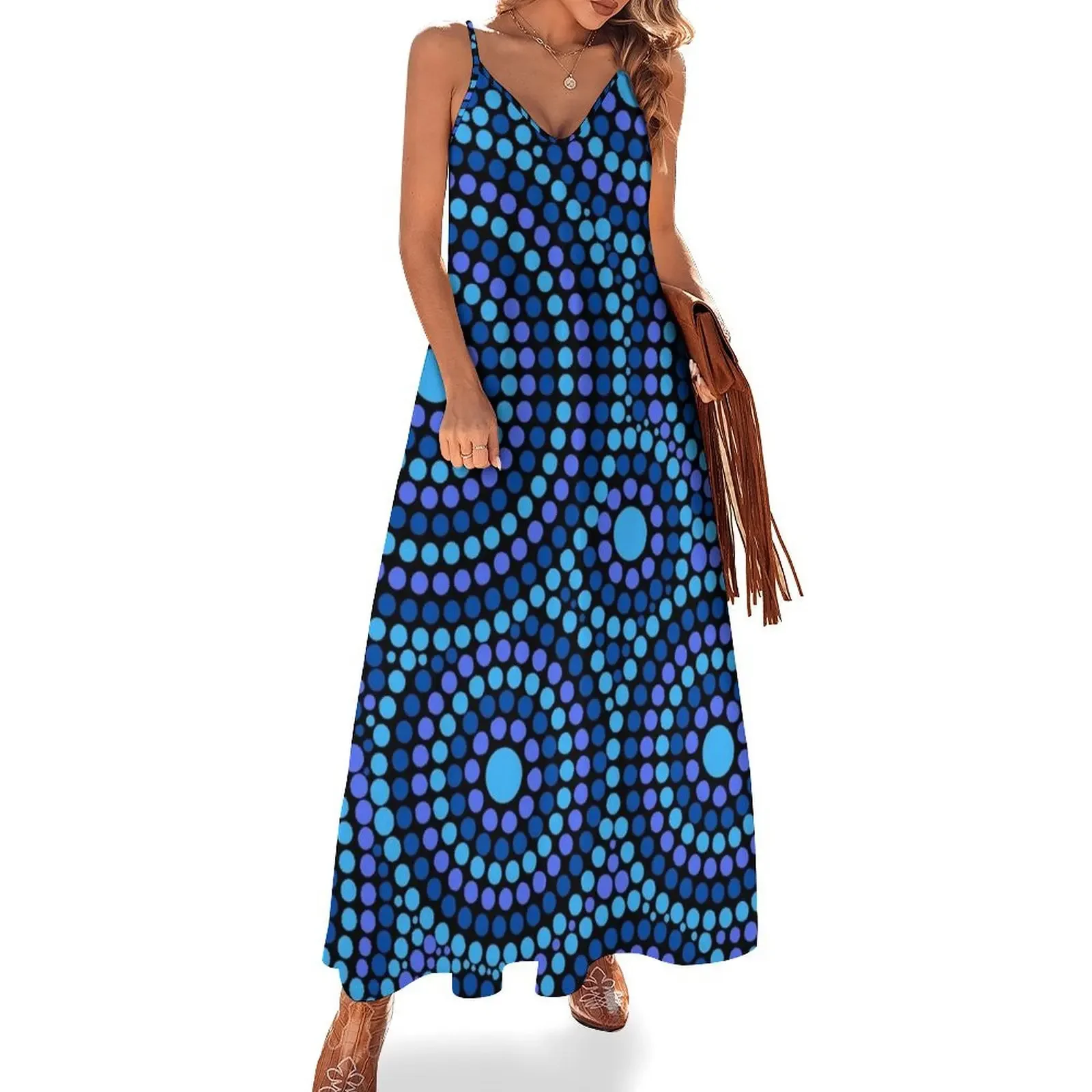 

Awesome Aboriginal Dot Art Sleeveless Dress Evening gown dresses for prom summer women's suit