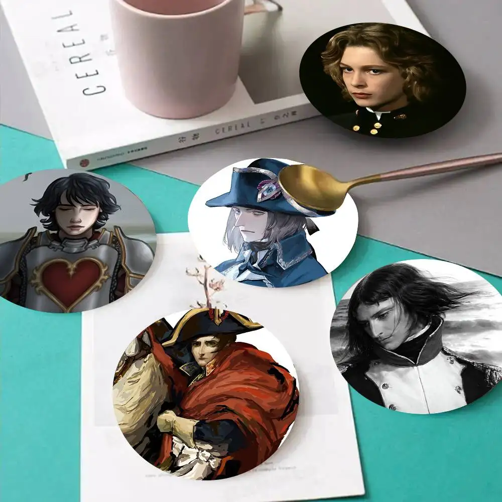 

1pc Napoleon Bonaparte Wooden Coaster Colour Printing Cup Mat Home Desk Decoration Gifts