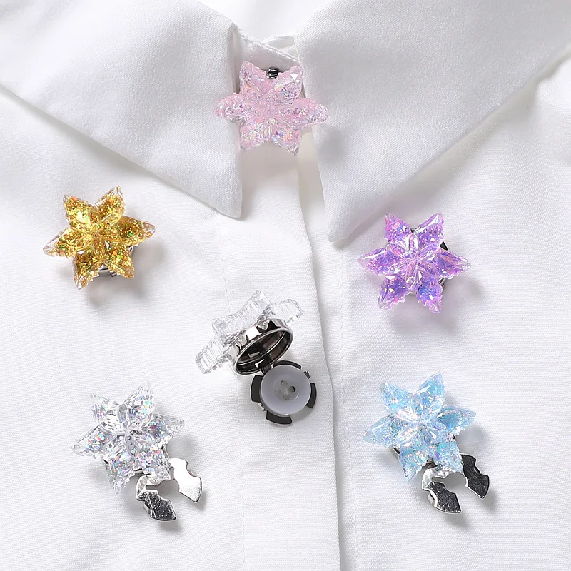 1 قطعة غطاء أزرار نجمة خماسية غطاء أزرار أزرار أكمام الراتنج للأزياء الملابس اكسسوارات الديكور أنيقة أنيقة #1