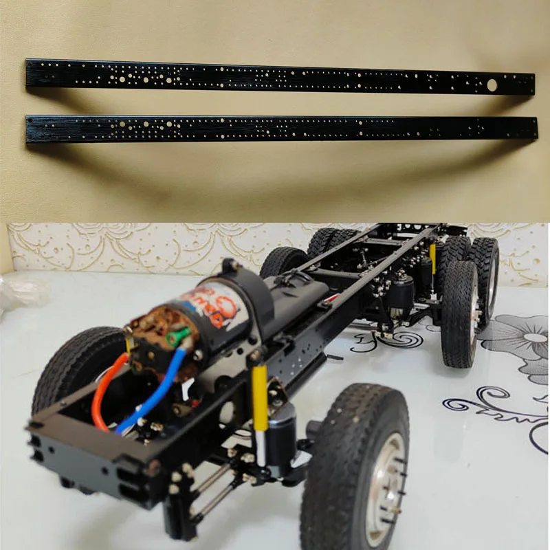 Suspension Girder 455mm for 1/14 Tamiya RC Truck Car Scania BENZ VOLVO MAN Diy Parts Toys