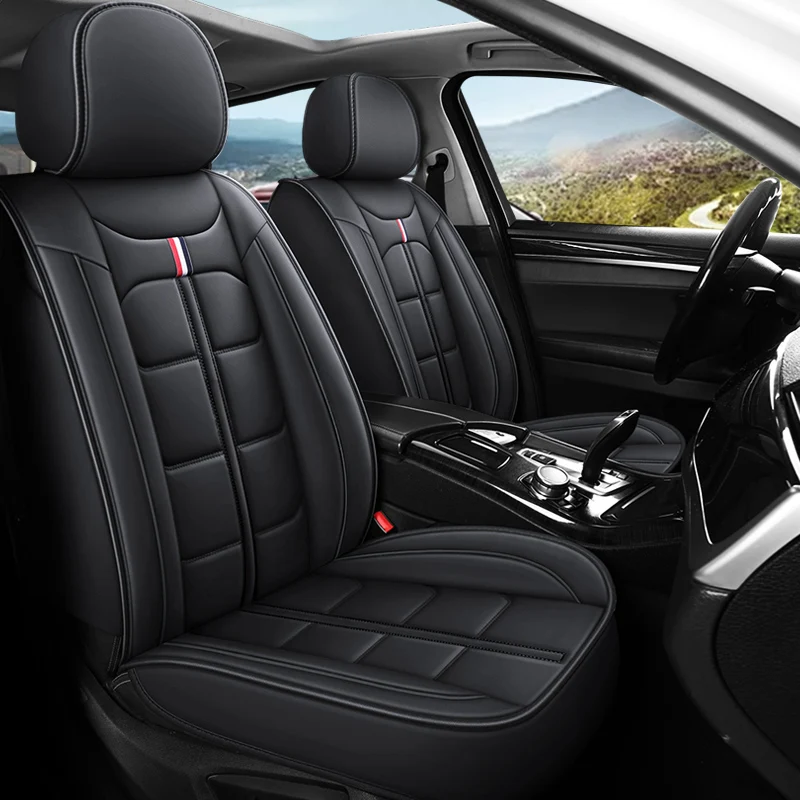 Universal Five-Seater Car Seat Cover Premium Leather Four Seasons Suitable for Most Car SUV Off-Road Vehicle Interior Accessorie