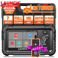 2025 New - LAUNCH CRP129 HD Elite 24V Heavy Duty Truck All Systems Diagnostic Tools 7 Service Oil Speed Limit Injector DPF OBD2