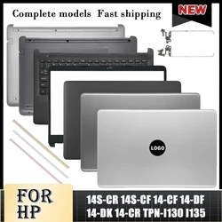 NEW For HP 14S-CR 14S-CF 14-CF 14-DF 14-DK-CR TPN-I130 I135 340 G5 Laptop LCD Back Cover Front Bezel Palmrest Bottom Case 14-CF