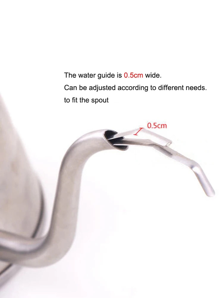 

Fine-mouth Pot Water-conducting Sheet Portable Coffee Spout Control Fitting Stainless Steel Rust-proof Kettle Coffee Accessories