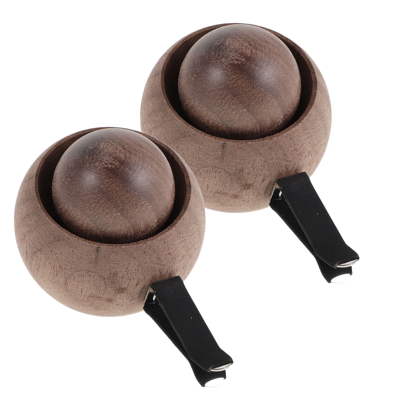 

2pcs Air Freshener Diffuser Walnut Wood Essential Oil Vent Clip For Car Interior Decor Aromatherapy Car Diffuser Ornament
