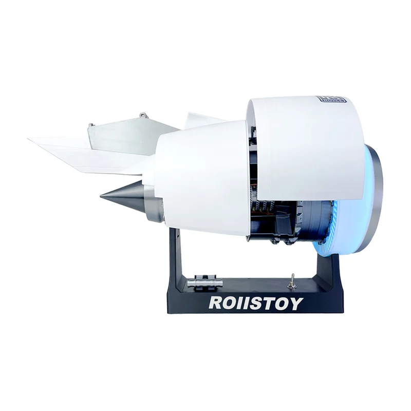 

1:24 A380 TR900 модель двигателя турбовентилятора 41 см рабочий светодиодный светильник и вращающиеся лезвия, авиационный стол, дисплей, подарок для коллекционеров