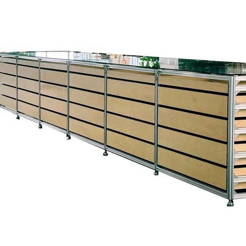Drawer storage medieval birch locker aluminum profile multi-layer chest cabinet marine plate industrial wind