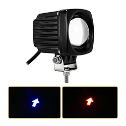 1pc 12V - 100V LED Forklift Safety Light Warning Signal Lamp Forklift Accessories Parts Red / Blue