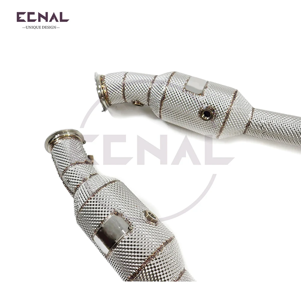 

Ecnal Exhaust Downpipe with Catalytic Converter Sport Exhaust Pipe System for Mercedes Benz ML320 ML350 ML400 3.0T 2012-2015