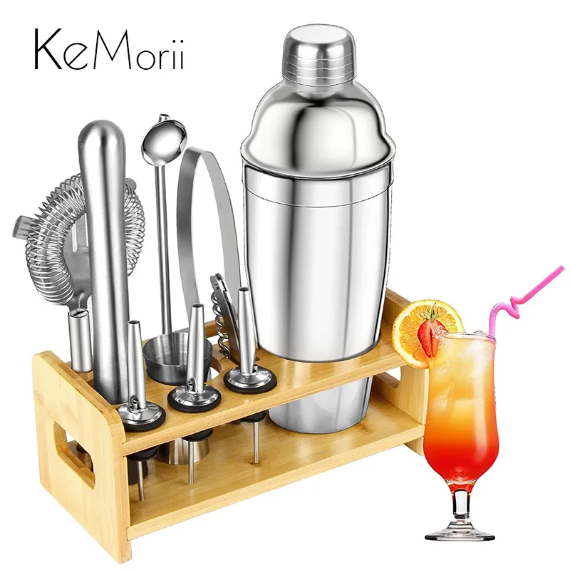 

Profissional Cocktail Shaker Set Bartending Equipment Wine Martini Drink Mixer Barware tools Bartender Kit for Home Bar