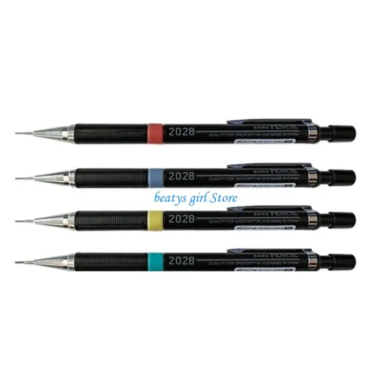 

C7AB 4 Pcs Mechanical Pencils Set Drawing Pencils Sketching Pencils Automatic Pencils 0.3/0.5/0.7/0.9mm for Art Enthusiasts