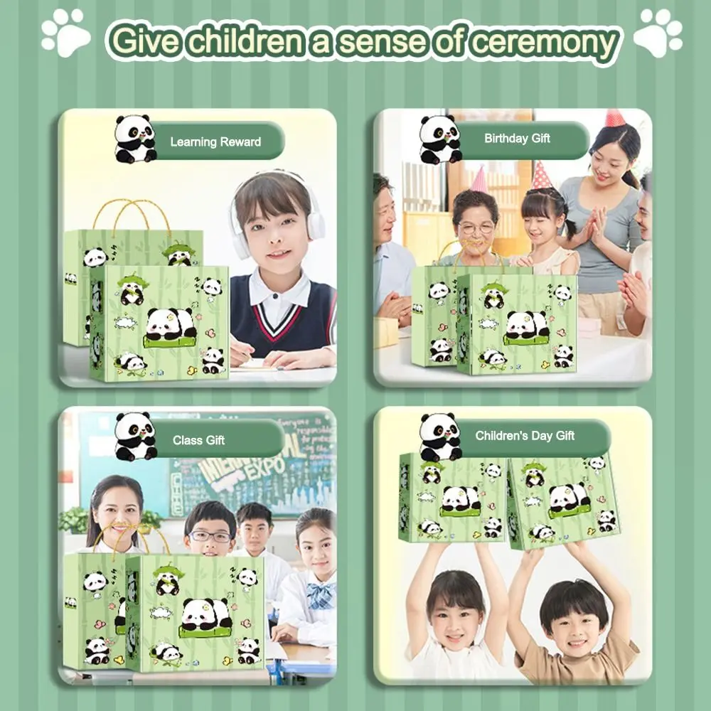 New Student Gift Panda Stationery Set Stickers Pencil Case Stationery Gift Pack Handbag Learning Supplies Ruler Set