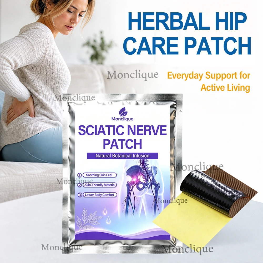 10/100PCS Wormwood Hip Patch Self-adhesive Lumbar Spine Thigh Buttocks Hot Compress Soothes Muscles Promotes Blood Circulation