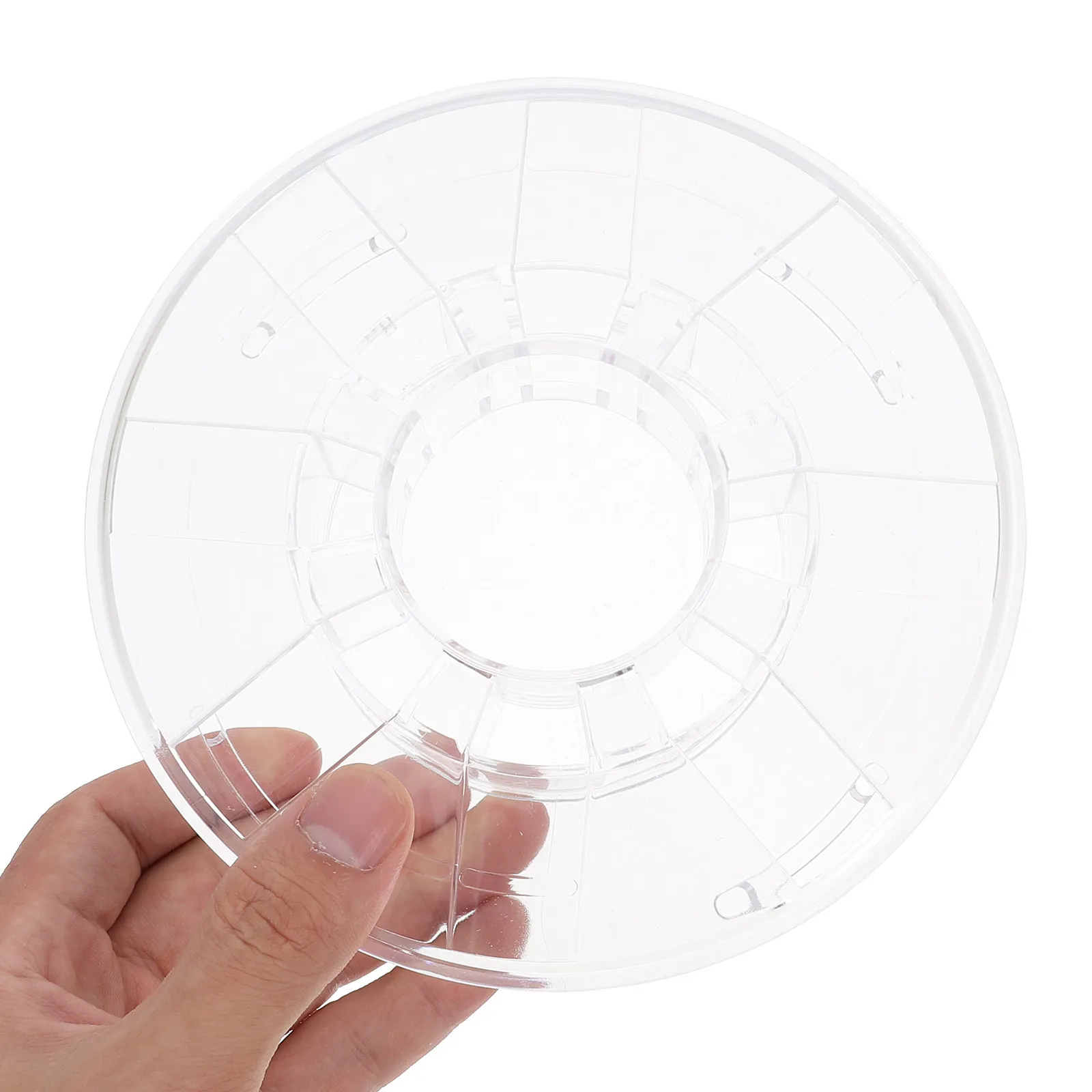 

2Pcs Plastic 3D Printer Filament Spool Reusable Clear Winding Reel Portable Filament Winder Cord Spool for Workshop Home Office