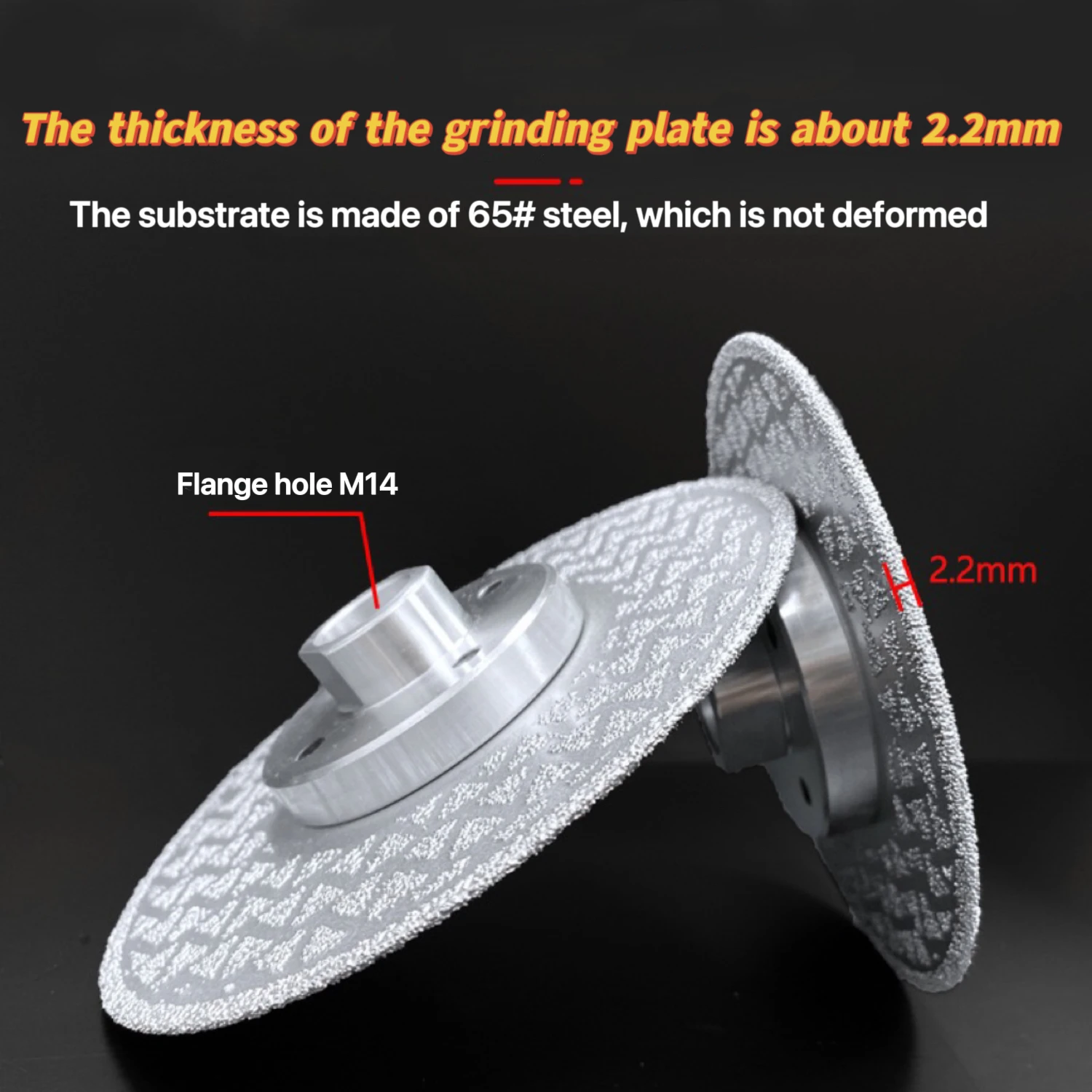 M14 Brazed Star - Pattern Cut & Grind Discs | Double - Sided Diamond, 2 - in - 1 Cutting & Grinding