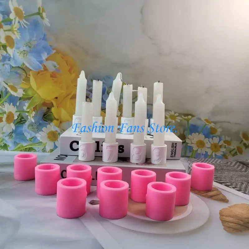 Innovative Resin Mold for Crafting Number Holder Unique Cement Sculptures