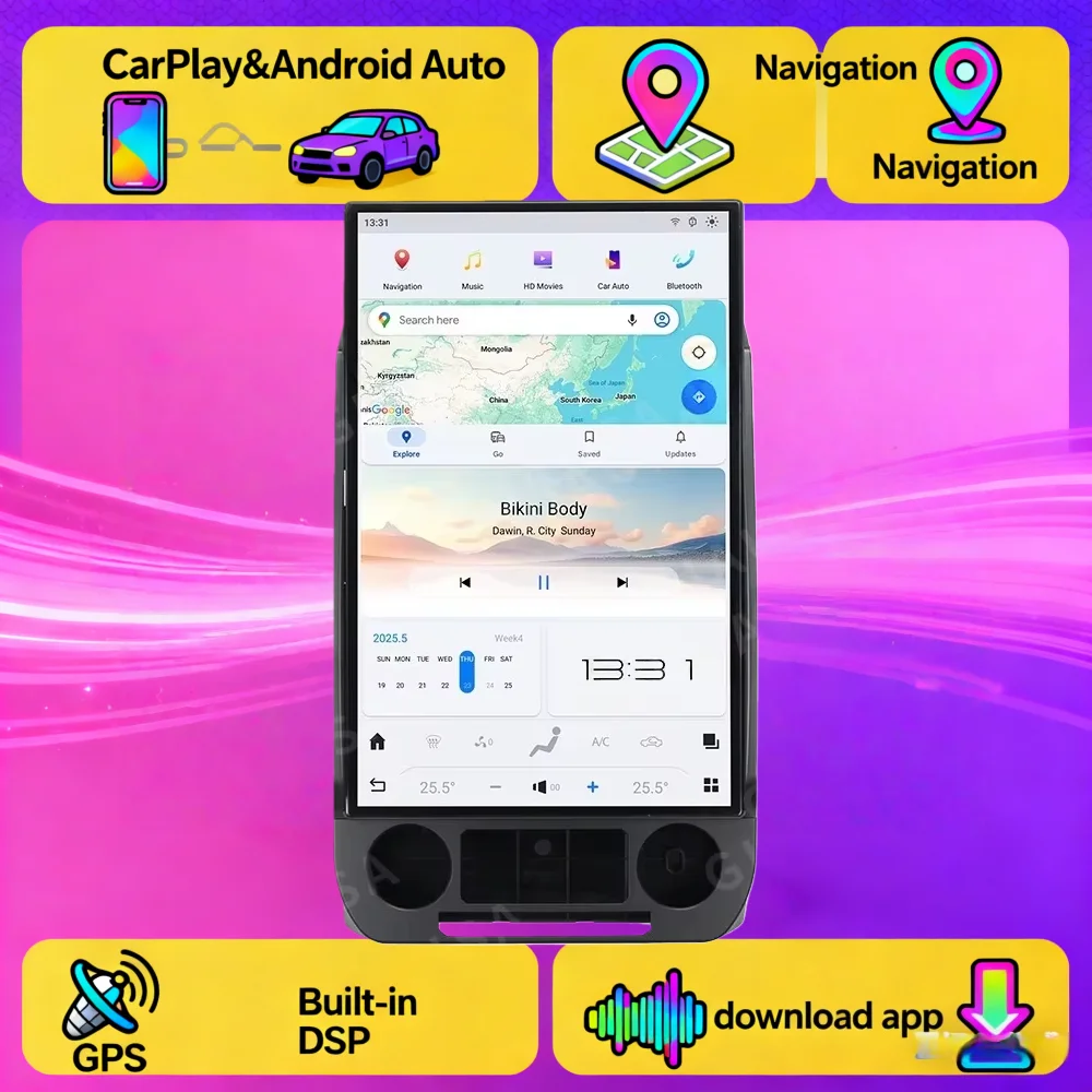 

17.2 Inch Vertical Screen Android 13 For Ford F150 2015-2020 CarPlay Car GPS Navigation Multimedia Player Radio Tape Head Unit