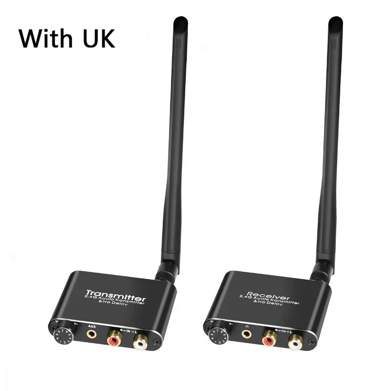 

2.4G Wireless Audio Transmitter Receiver high-definition NO Delay Stereo For Speakers Amplifier