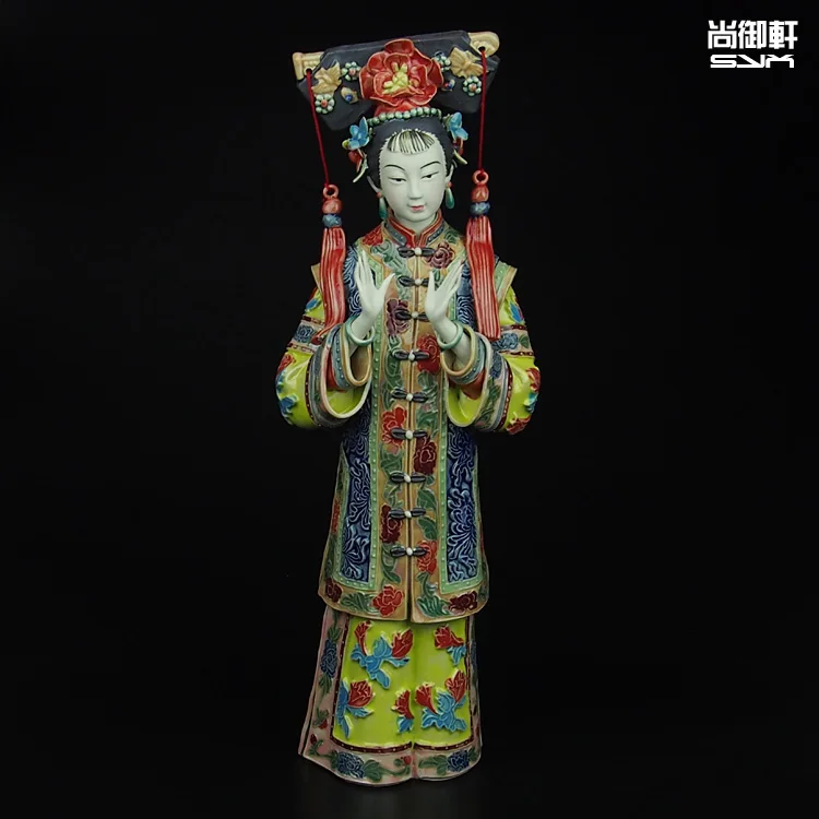 

Shiwan doll master of fine ladies of ancient China figure decoration decorative ceramic crafts studio ornaments Home Furnishing