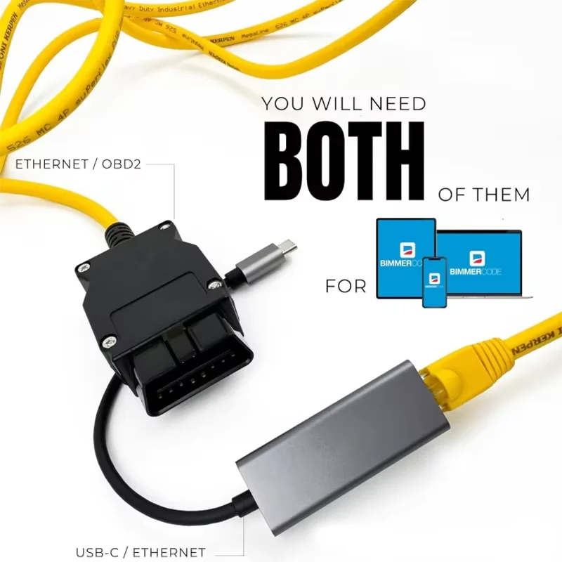 ENET Cable For  F-serie Refresh Hidden Data ICOM Coding ECU Programmer OBD OBD2 Scanner Car Diagnostic Auto Tool