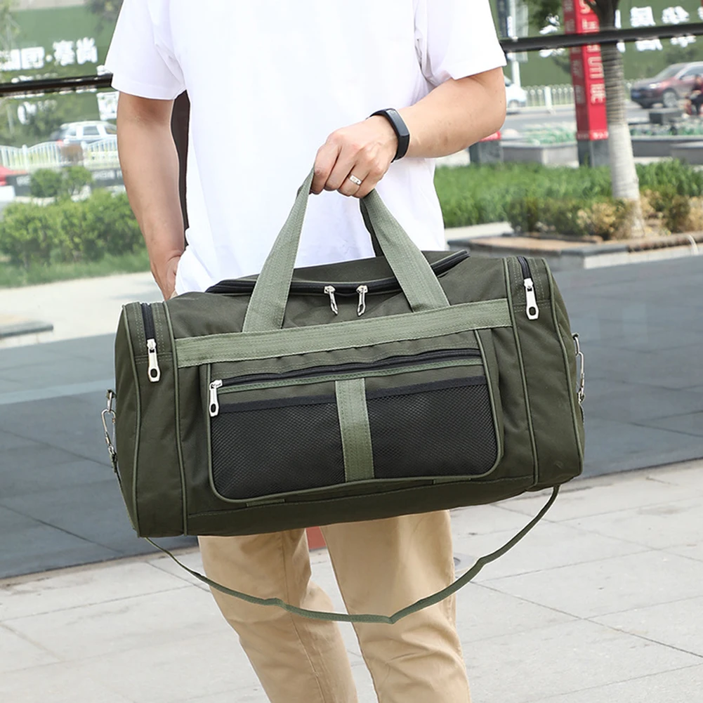 Fashionable Fitness Bag with Spacious Compartments Unisex Oxford Cloth Gym Bag for Fitness Accessories and Travel