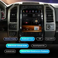 Android 13 256G para Ford F150 2015-2021 13 ""pantalla estilo Tesla navegación GPS para coche reproductor Multimedia Radio grabadora unidad central