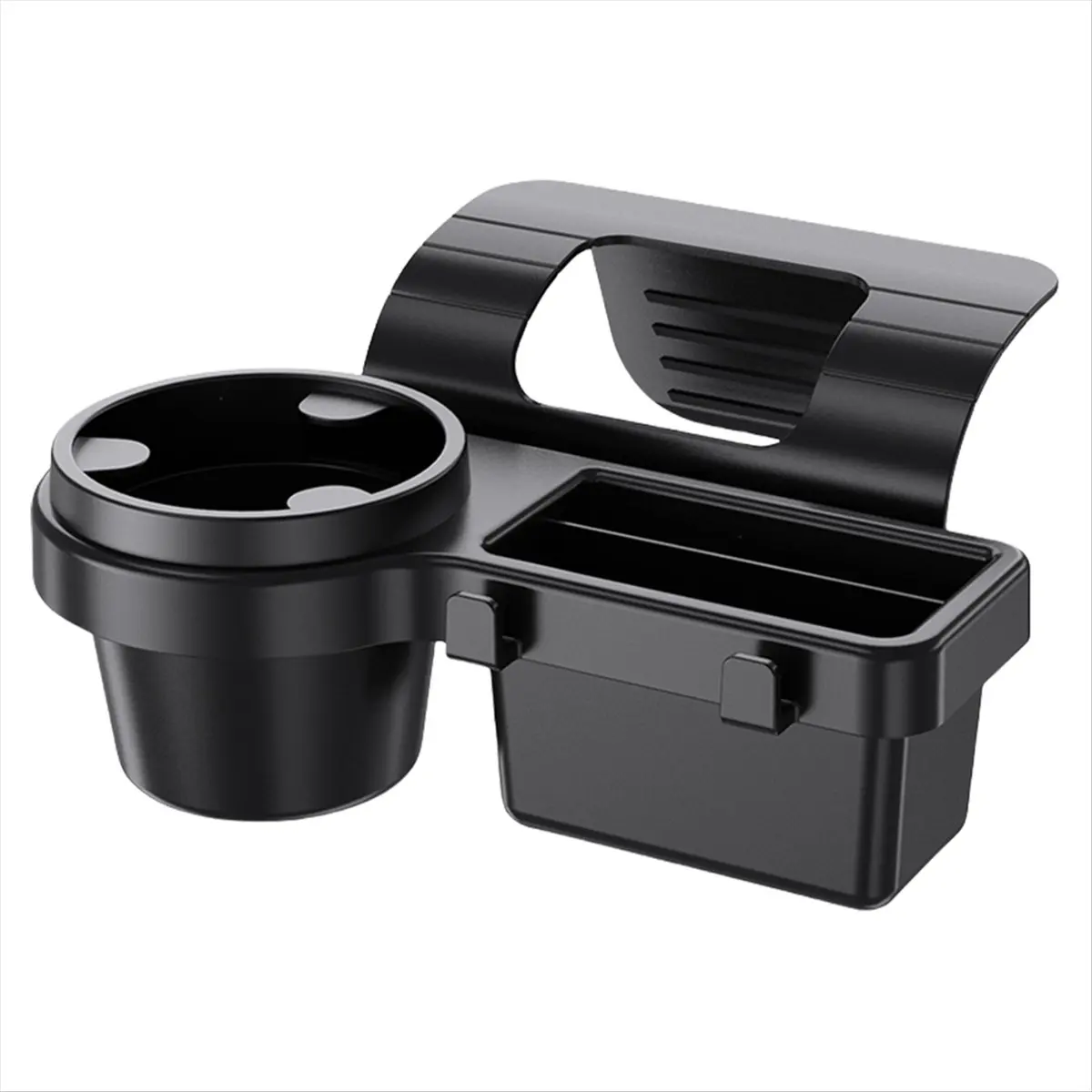 Fits for Car Door Window Storage Box Organizer with Cup Holder and Phone Mount Tray