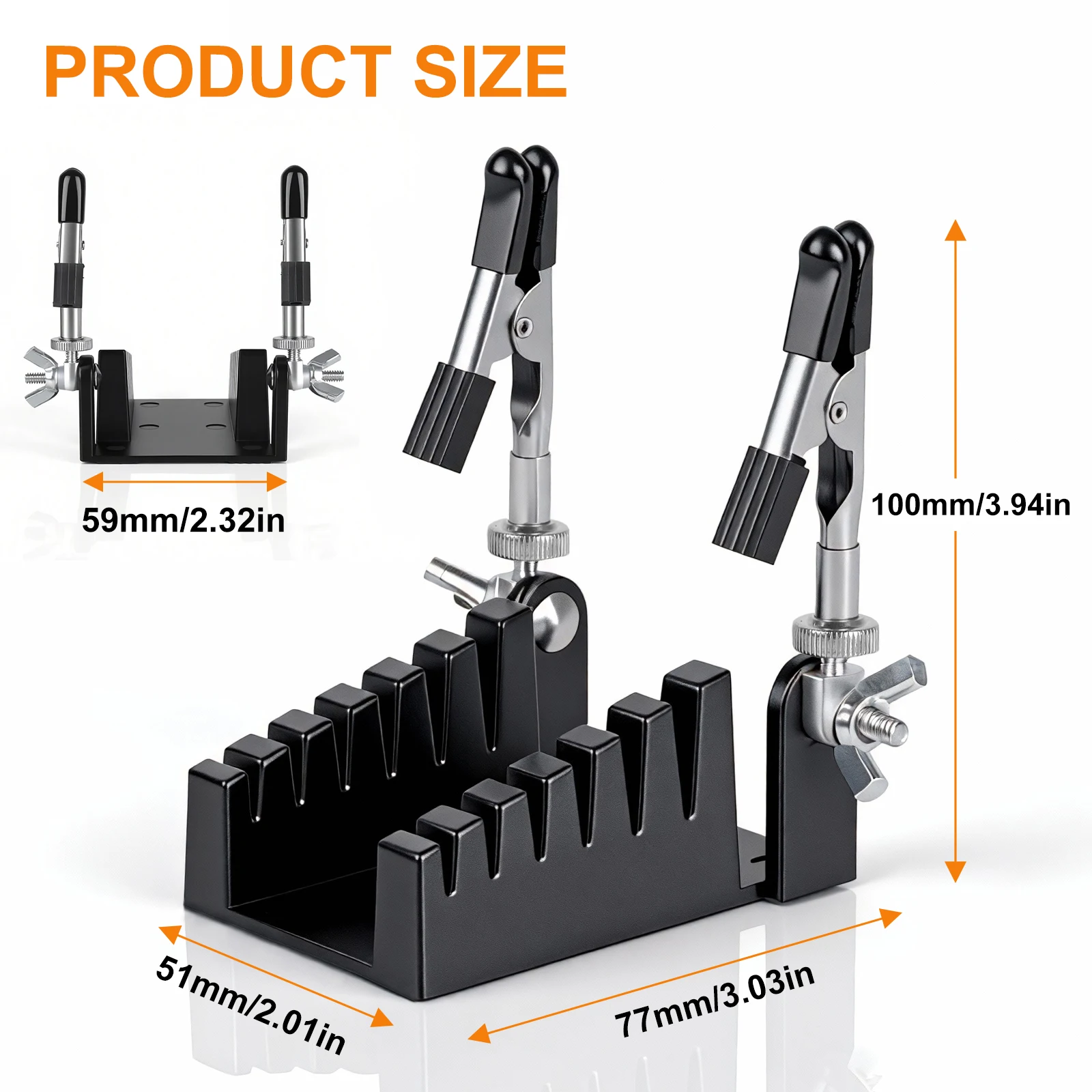 NEWACALOX Hands Soldering Tool with 2 Flexible Arms PCB Holder Soldering Wire Holder for Electronics Repair, Jewelry DIY