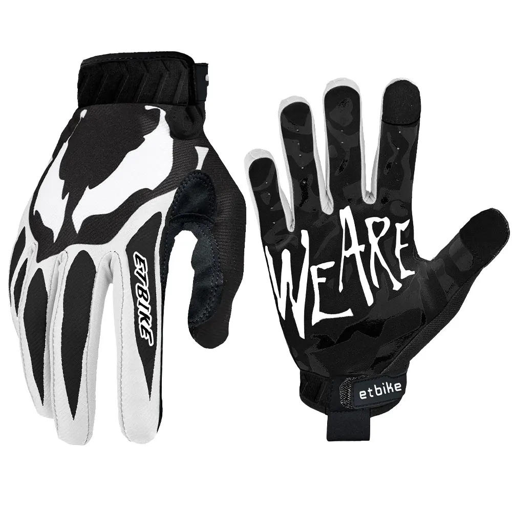 Motorcycle and bicycle gloves, outdoor sports and off-road, breathable and anti-slip, touch screen supported