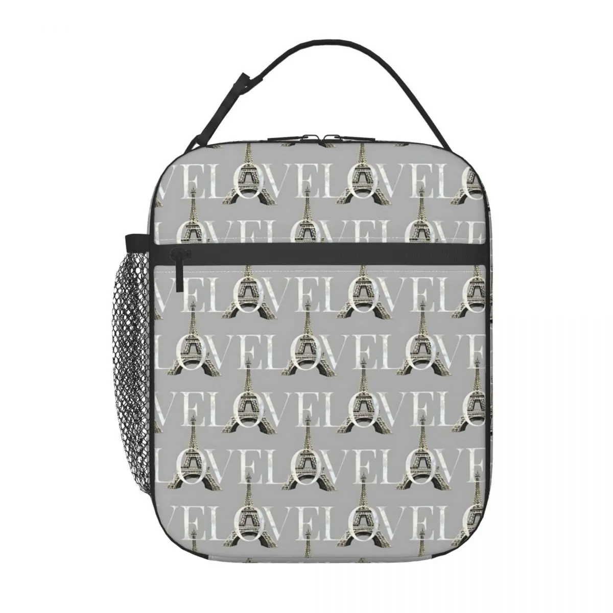 

I Love Paris Insulated Lunch Bags Food Box Reusable Cooler Thermal Lunch Boxes