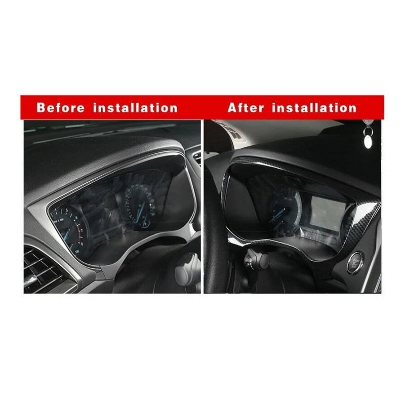 ألياف الكربون لوحة القيادة الإطار الكسوة داش غطاء لوحة الكسوة لفورد فيوجن مونديو 2013-2018 (محرك اليد اليسرى) JAS