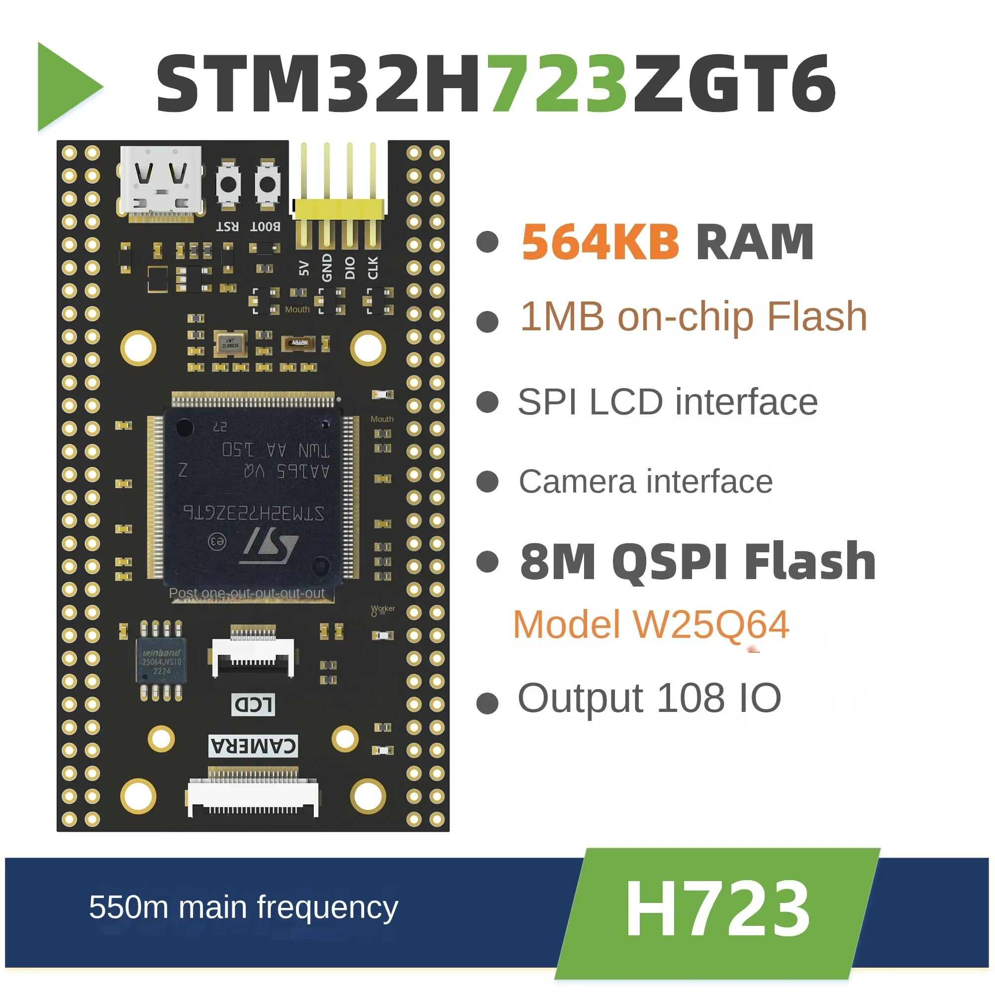 

STM32H723ZGT6 Development Board Core Replaces 407 Minimum System Over 750 743