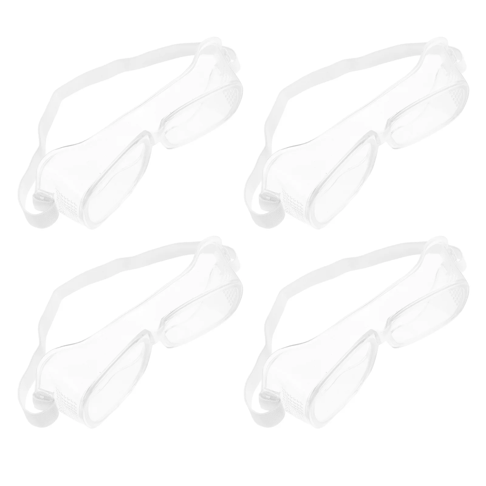 

4Pcs High Clarity Safety Goggles Anti-Splash Design Comfort Fit for Industrial Lab Construction Environment Goggles
