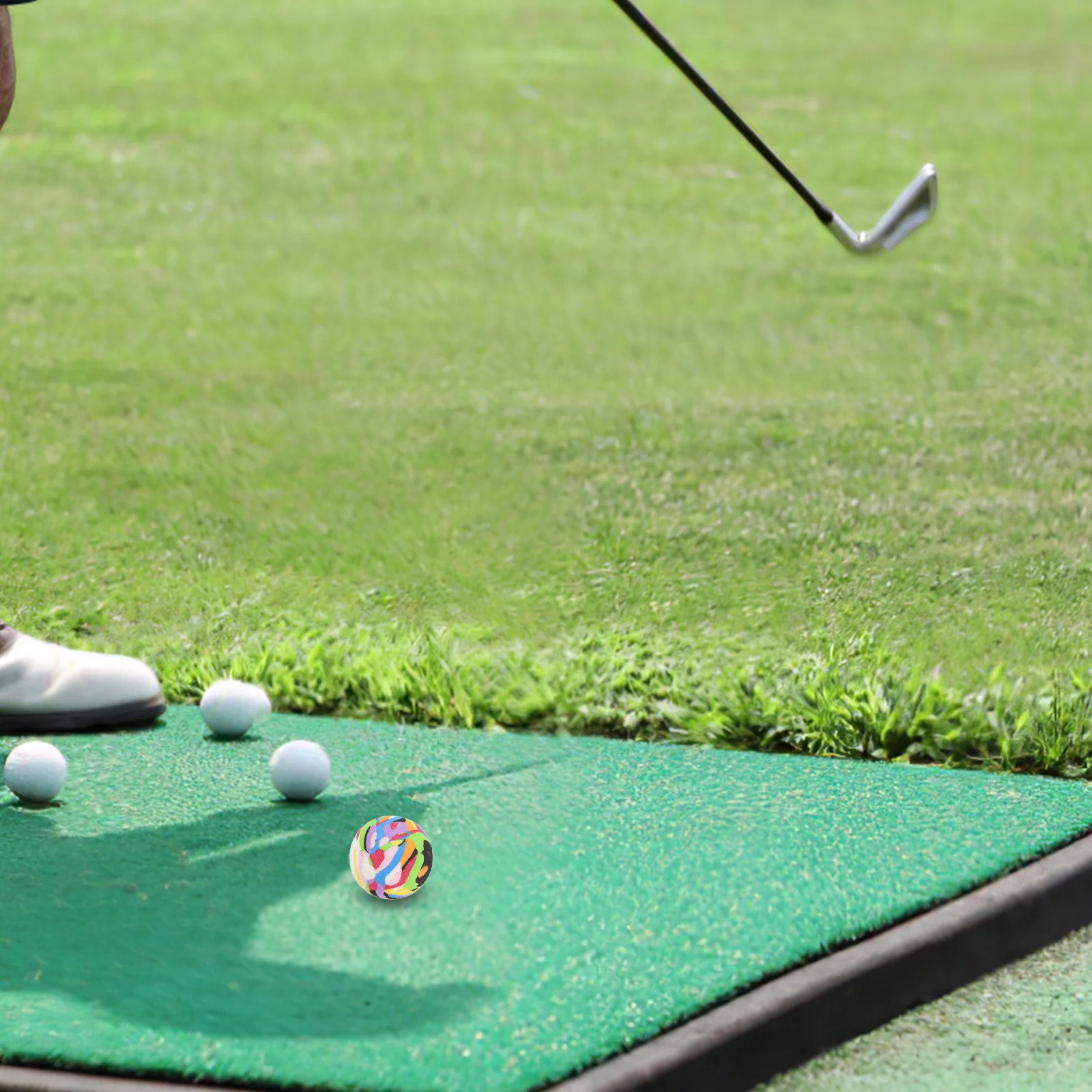 

10pcs Swing Practice Golf Balls Elastic Wear-Resistant Training Ball For Kids Adults Outdoor Indoor Use Reusable Exercise