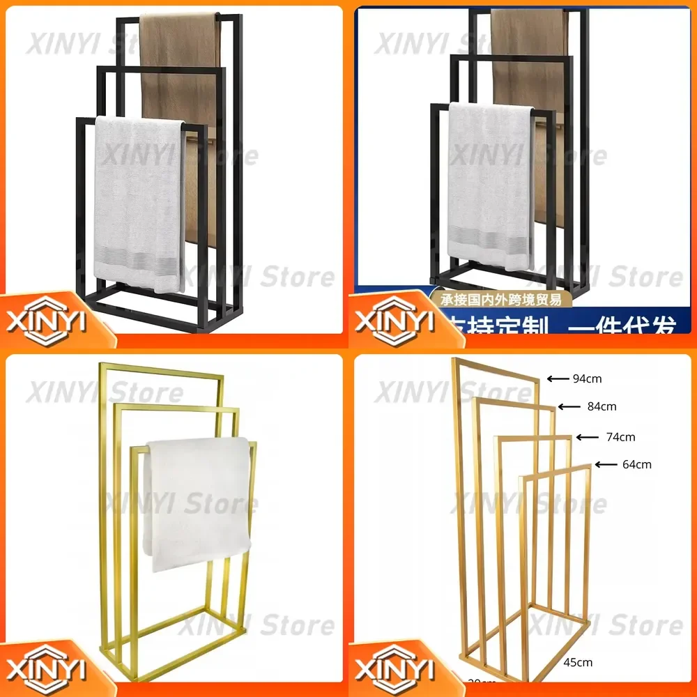 for-cross-border-simple-metal-floor-towel-rack-removable-bathroom-towel-hanger-toilet-display-storage-rack-home-decor