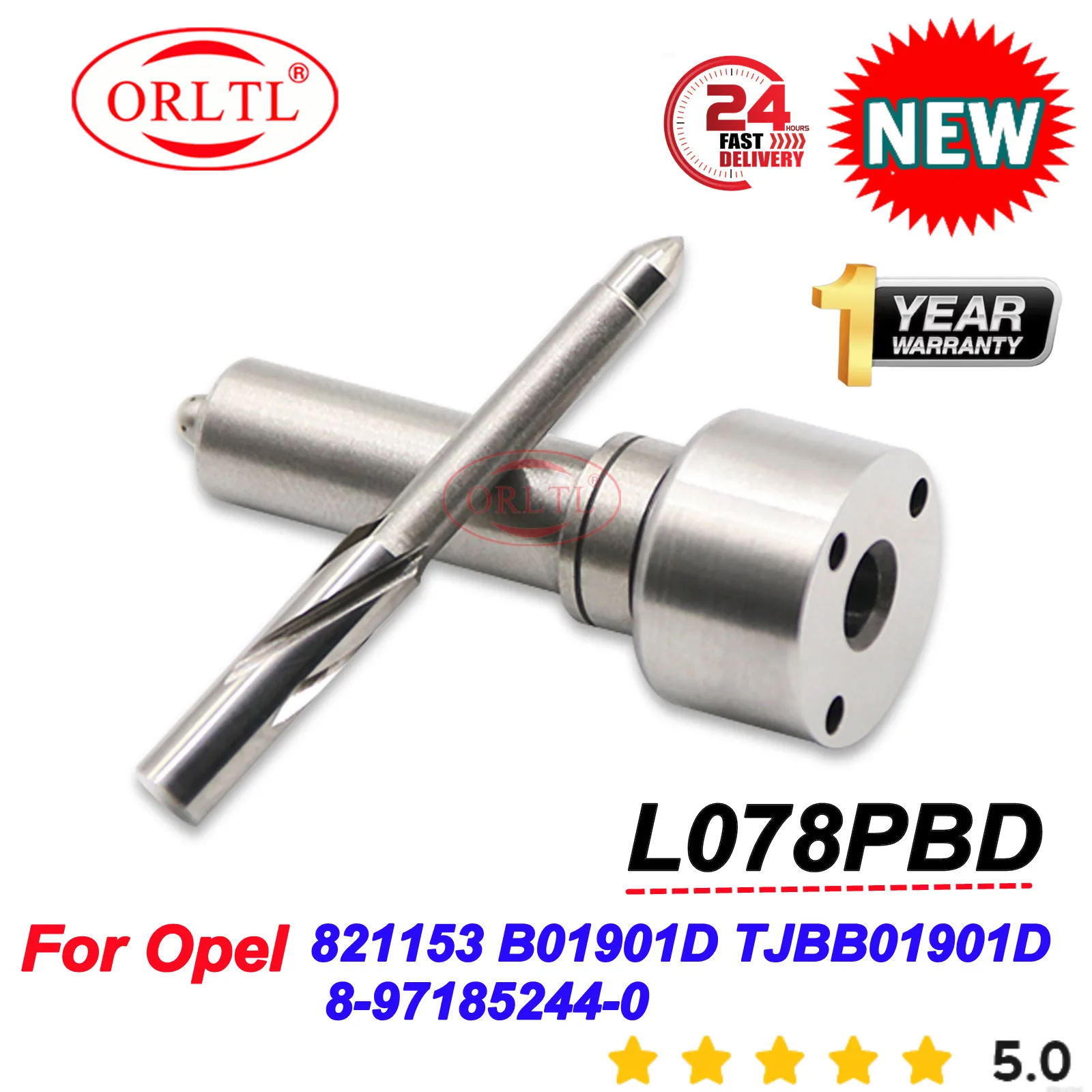 

ORLTL L078PBD L078 PBD Новая дизельная форсунка Common Rail для Opel 821153 B01901D TJBB01901D 8-97185244-0 B01901D