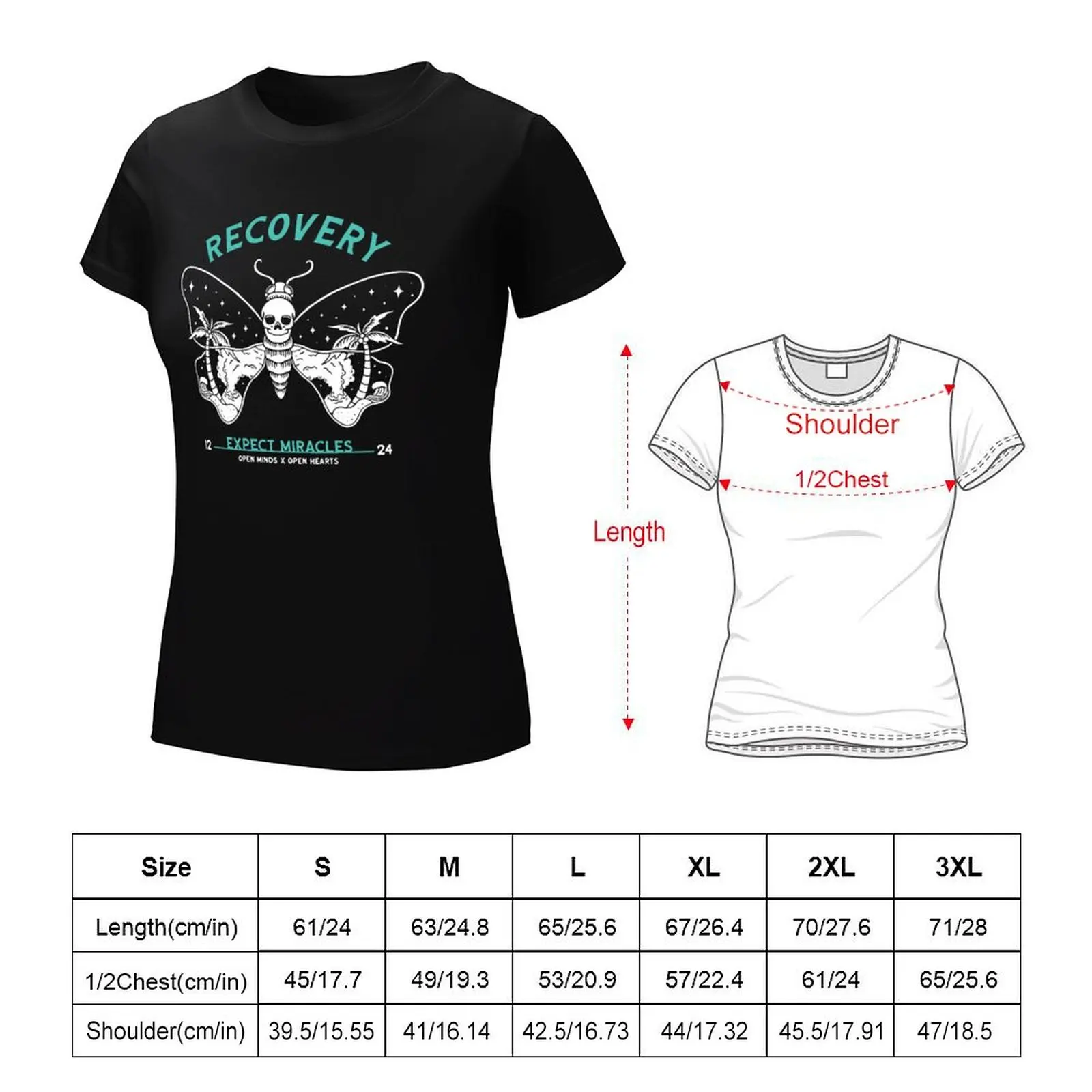 Recovery Expect Miracles AA NA Recovery T-Shirt Aesthetic clothing korean fashion cute clothes graphics woman t shirt