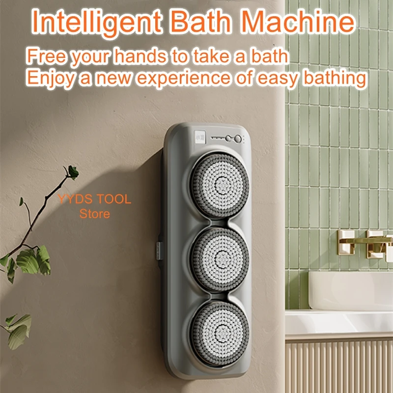 Intelligent Bath Machine Automatic Electric Bath Scrubber Backrub Shower Brush