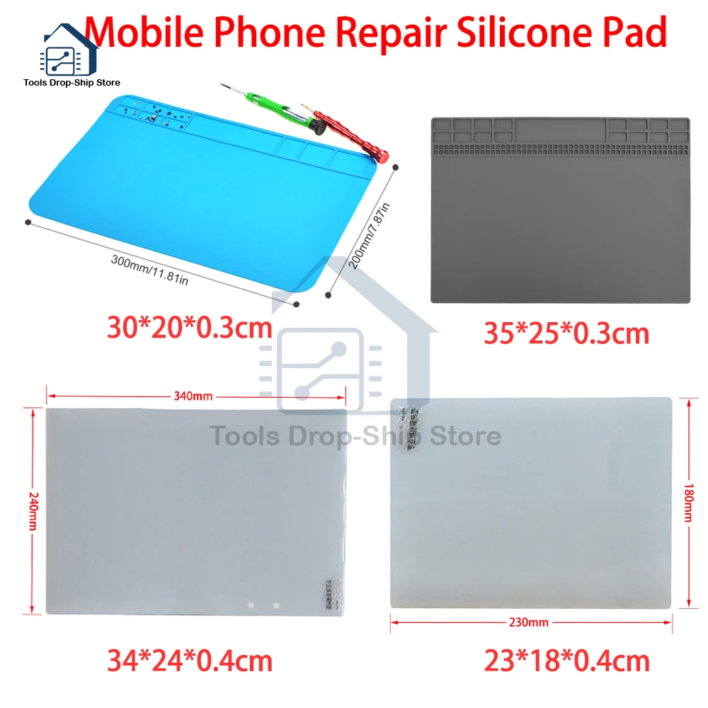 Riparazione del telefono cellulare pad isolante in silicone pad resistente alle alte temperature banco da lavoro pad di saldatura pad in silicone pad di riparazione digitale