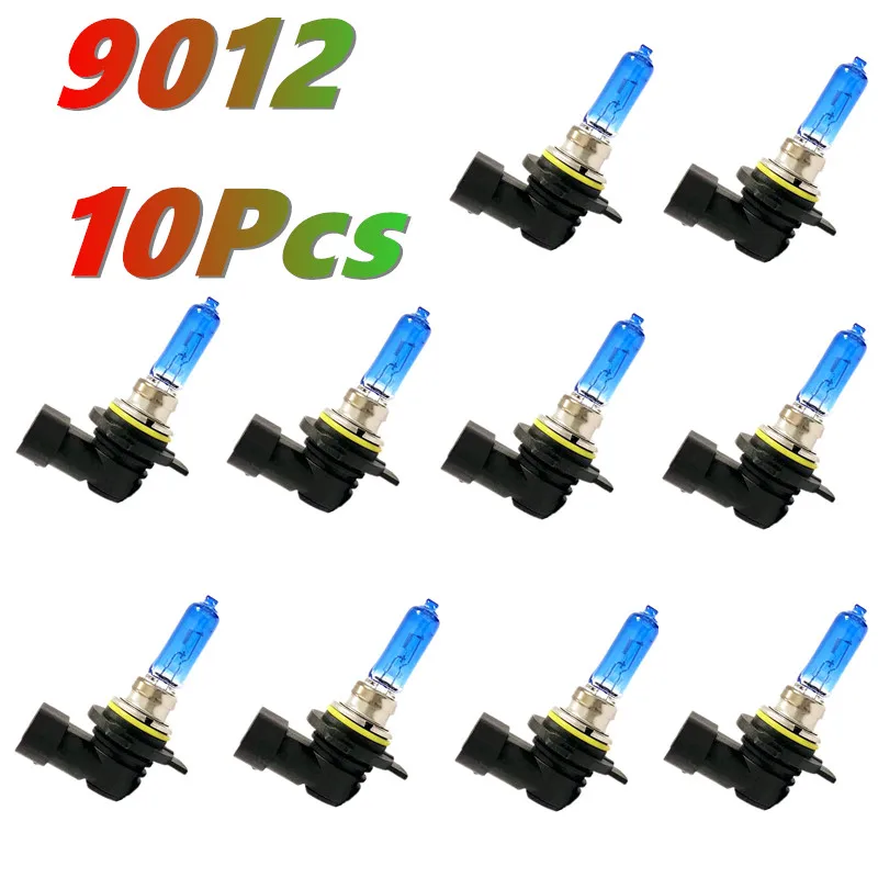 

10PCS 9012 Super White Lights HIR2LL 12V55W PX22D Halogen Quartz Bulbs 5500K Auto Headlight Car Head Lamps Wholesale