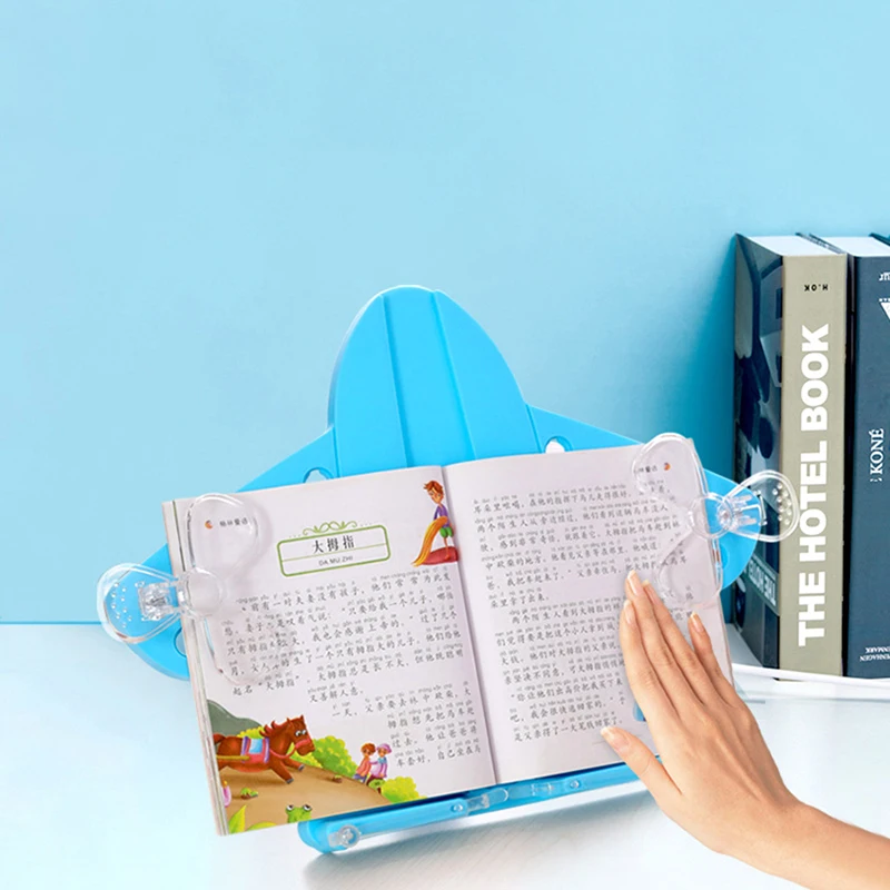 Portable Reading Bookends Adjustable Bookend Stand Holder Reading Rack Multi-purpose Book Brackets Mobile Phone Tablets Holders