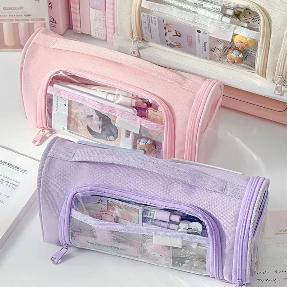 High Quality Multi Layer Pen Bag Multicolour Large Capacity Pencil Case Portable Stationery Bag Students