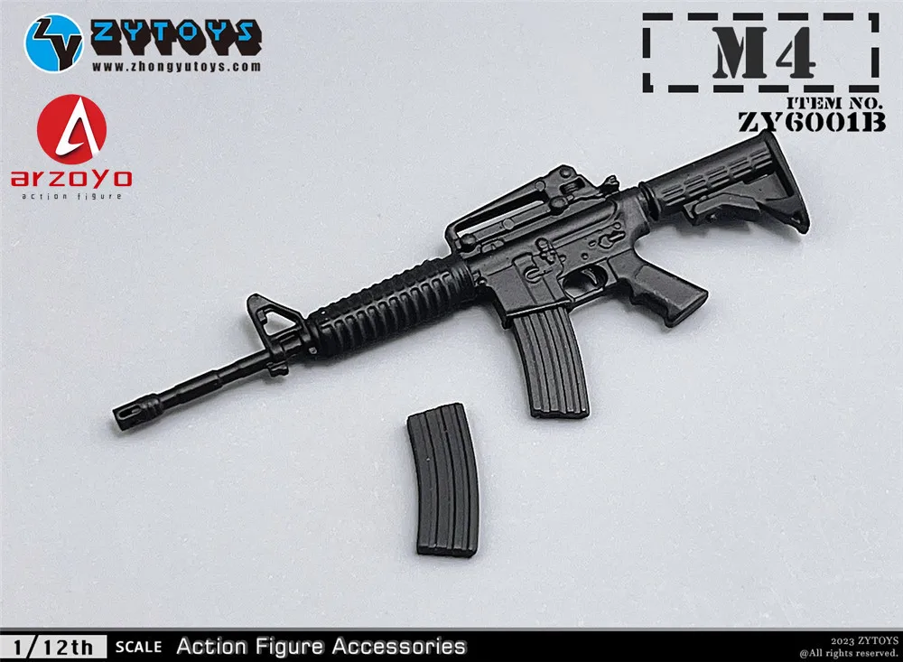 ZYTOYS ZY6001 1/12 Scale MP5 M4 AK47 P90 M1887 Soldier Gun Model