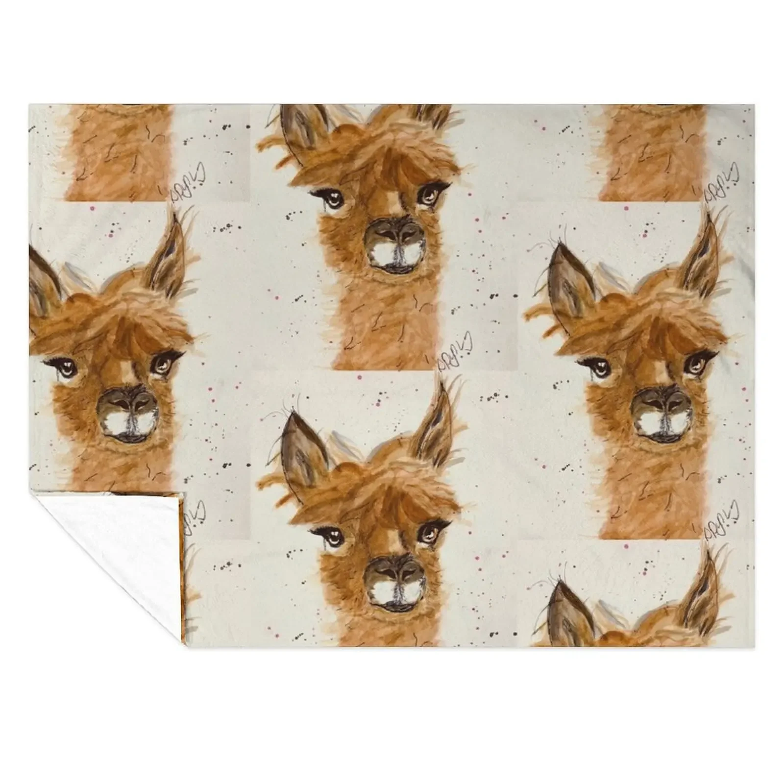 

Joelles alpaca Throw Blanket Hair Heavy cosplay anime Picnic Blankets