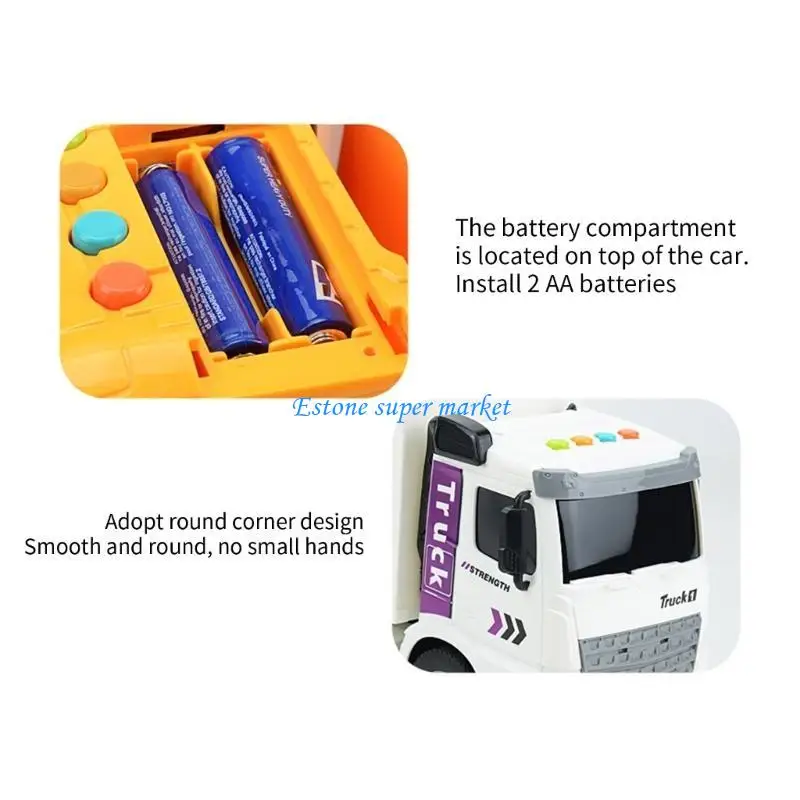 Coche simulación historia contadora 090B para niños pequeños, juguete fiesta cumpleaños con motor fricción